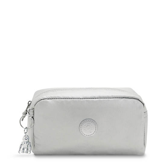 Kipling Gleam Metallic Pouch Väska Silver | SE 1082IL